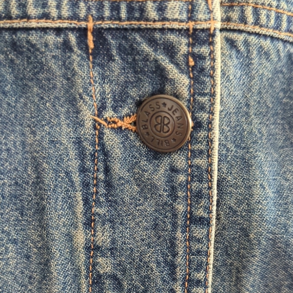 Vintage Bill Blass Denim Vest - Picture 3 of 5